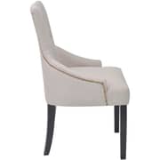 vidaXL Dining Chairs 2 pcs Cream Grey Fabric