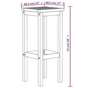 vidaXL Bar Stools 8 pcs Solid Wood Acacia