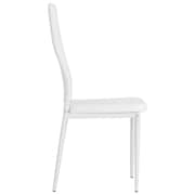 vidaXL Dining Chairs 4 pcs White Faux Leather