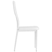 vidaXL Dining Chairs 2 pcs White Faux Leather