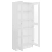 vidaXL Vitrine Cabinet White 82.5x30.5x185.5 cm Engineered Wood