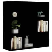 vidaXL Book Cabinet Black 98x30x98 cm Engineered Wood