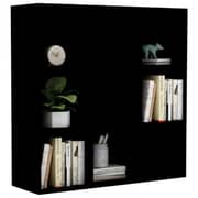 vidaXL Book Cabinet Black 98x30x98 cm Engineered Wood