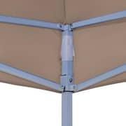 vidaXL Party Tent Roof 2x2 m Taupe 270 g/m2