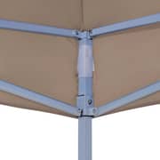 vidaXL Party Tent Roof 3x3 m Taupe 270 g/m2