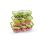 Elegant Rectangular Food Saver (Set Of 3) (1,2 L + 1,8 L + 2,7 L)