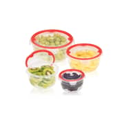 Lock & Fit Round Box 4 Pcs Set ( 0,35 L + 0,65 L + 1,1 L + 1,9 L )