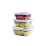 Elegant Square Food Savers ( Set Of 3)