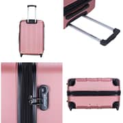 Stargold Set Of 4 Hardside Spinner Abs Trolley Luggage With Number Lock, Rose Pink - 20, 24, 28, 32 Inches