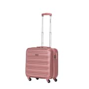 Stargold Single Trolley Cabin Size Spinner 4 Wheels Trolley Luggage With Number Lock 16inch Rose Pink SG-T81D