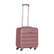 Stargold Single Trolley Cabin Size Spinner 4 Wheels Trolley Luggage With Number Lock 16inch Rose Pink SG-T81D