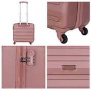 Stargold Single Trolley Cabin Size Spinner 4 Wheels Trolley Luggage With Number Lock 16inch Rose Pink SG-T81D