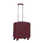 Stargold Single Trolley Cabin Size Spinner 4 Wheels Trolley Luggage with Number Lock 16inch Burgundy SG-T81D