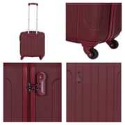 Stargold Single Trolley Cabin Size Spinner 4 Wheels Trolley Luggage with Number Lock 16inch Burgundy SG-T81D