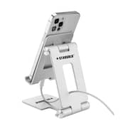 Stargold Foldable Bracket Adjustable Aluminum Alloy Phone Stand Silver- SG-899
