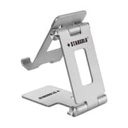 Stargold Foldable Bracket Adjustable Aluminum Alloy Phone Stand Silver- SG-899