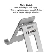 Stargold Foldable Bracket Adjustable Aluminum Alloy Phone Stand Silver- SG-899