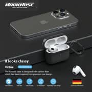 Rock Rose Full Body Protective Case For AirPods 3 Black