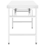 vidaXL Kitchen Folding Work Table 85x60x80 cm Stainless Steel