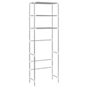 vidaXL 3-Tier Storage Rack over Toilet Silver 53x28x169 cm