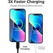 Glassology USB-C to USB-C Cable 2M, 3A High Current Fast Charging, Pure Copper with PVC & Nylon Braid, 480Mbps - Black