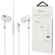 Yesido YH35 Heavy Bass Wired In Ear Earphone White