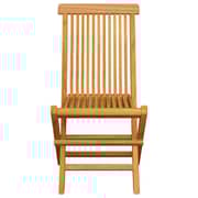 vidaXL Garden Chairs with Taupe Cushions 2 pcs Solid Teak Wood