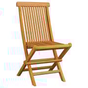 vidaXL Garden Chairs with Light Blue Cushions 2 pcs Solid Teak Wood