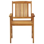vidaXL Garden Chairs with Cushions 2 pcs Solid Acacia Wood