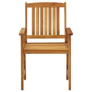 vidaXL Garden Chairs with Cushions 2 pcs Solid Acacia Wood
