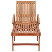 vidaXL Sun Loungers 2 pcs Solid Teak Wood