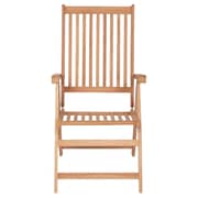 vidaXL Reclining Garden Chairs 4 pcs Solid Teak Wood