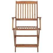 vidaXL Folding Outdoor Chairs 8 pcs Solid Acacia Wood