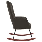 vidaXL Rocking Chair Dark Grey Velvet