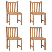 vidaXL Garden Chairs 4 pcs Solid Teak Wood