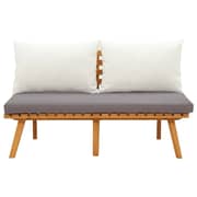 vidaXL Garden Bench with Cushions 115 cm Solid Acacia Wood