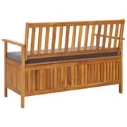 vidaXL Garden Storage Bench 120 cm Solid Acacia Wood