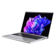 Acer Swift Go 14 (2023) Laptop - 13th Gen / Intel Core i7-1355U / 14inch FHD / 512GB SSD / 16GB RAM / Windows 11 Home / English & Arabic Keyboard / Silver / Middle East Version -[NX.KF6EM.002]