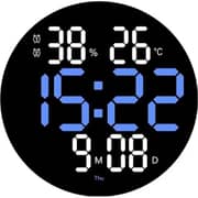 ساعة حائط متعددة الألوان بشاشة LED موديل DS-6630 من بودي