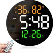 ساعة حائط متعددة الألوان بشاشة LED موديل DS-6630 من بودي
