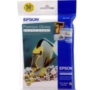 Epson Premium Glossy Photo Paper 10x15cm 50 Sheets White