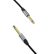 VENTION Cotton Braided 6.5mm Male to Male Audio Cable 1M Gray Aluminum Alloy Type- BASHF
