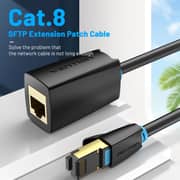 VENTION Cat.8 SSTP Extension Patch Cable 10M Black- IKHBL