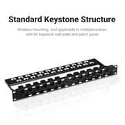 VENTION Cat.6 UTP Keystone Jack Coupler 10 Pack Black- IPGB0-10