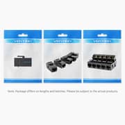 VENTION Cat.6 UTP Keystone Jack Coupler 10 Pack Black- IPGB0-10
