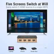 VENTION HDMI Switcher 5 in 1 Out Gold- ACDG0