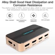 VENTION HDMI Switcher 5 in 1 Out Gold- ACDG0