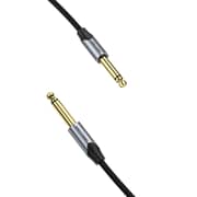 VENTION Cotton Braided 6.5mm Male to Male Audio Cable 3M Gray Aluminum Alloy TypeModel # BASHI