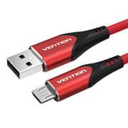 VENTION USB 2.0 to Micro USB Cable 2M Red Aluminum Alloy Type - COARH