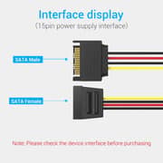 VENTION SATA 15P Power Extension Cable 0.3M BlackModel # KDABY